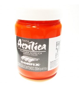 Tinta Acrílica Corfix 250ml 128 Vermelho Cad Claro G1