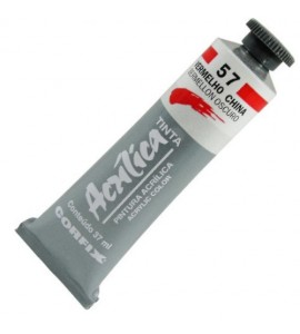Tinta Acrílica Corfix 37ml 057 Vermelho da China