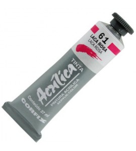 Tinta Acrílica Corfix 37ml 061 Laca Rosa
