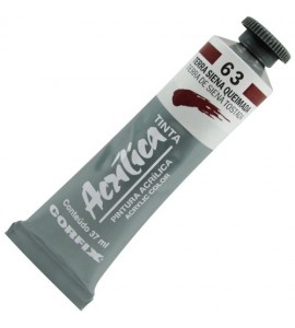 Tinta Acrílica Corfix 37ml 063 Terra Siena Queimada