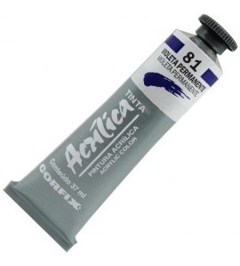 Tinta Acrílica Corfix 37ml 081 Violeta Permanente