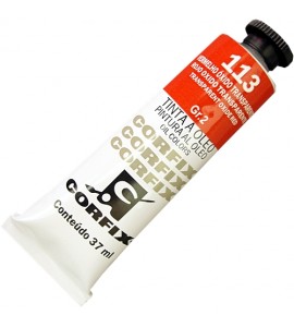 Tinta a Óleo Corfix 37ml 113 Vermelho Óxido Transparente G2