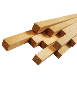 Vareta de Madeira Cedro Rosa Quadrada 06x06x930mm