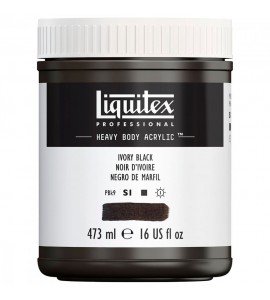 Tinta Acrílica Heavy Body 473ml Ivory Black 244 Liquitex