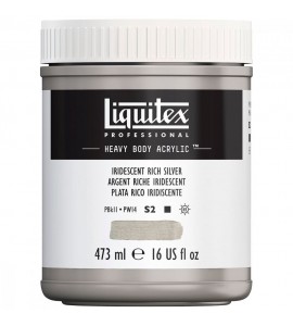 Tinta Acrílica Heavy Body 473ml Iridescent Silver 239 Liquitex