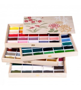Estojo Aquarela Kuretake Gansai Tambi 100 Cores Edição Limitada