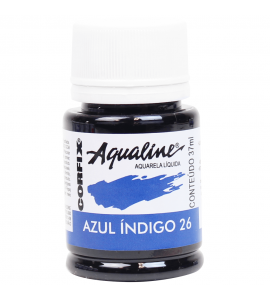 Aqualine Aquarela Líquida Corfix 26 Azul Indigo 37ml