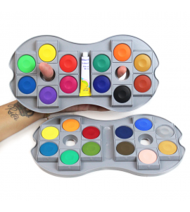 Tinta Aquarela Profissional Pelikan 24 Cores