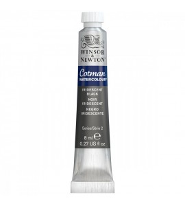 Tinta Aquarela Cotman Winsor & Newton 8ml Iridescent Black 473