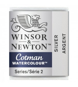 Tinta Aquarela Pastilha Cotman Winsor & Newton Silver 617