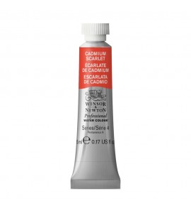 Tinta Aquarela Profissional Winsor & Newton Tubo 5ml S4 106 Cadmium Scarlet