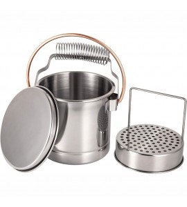 Balde Lava Pincel SFT019 Aço Inox Master Sinoart