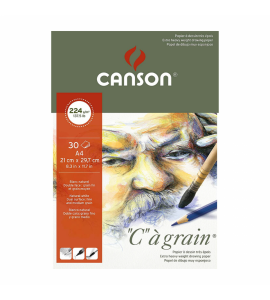 Bloco de Papel Canson C à Grain 224g/m² A4