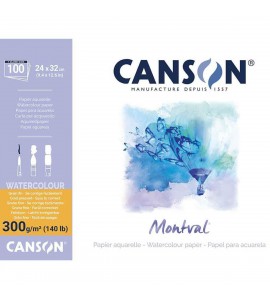 Bloco de Papel Para Aquarela Montval Max Pack Canson A4 300g/m² 
