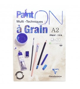 Bloco de Papel Multi Técnicas Paint On A2 250g Clairefontaine