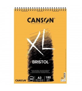 Bloco de Papel Para Desenho Bristol Canson XL 180g/m² A3 50 folhas