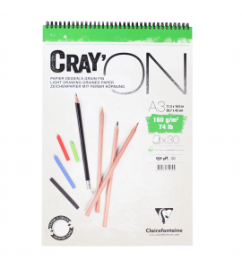 Caderno Bloco Crayon'ON A3 30 Folhas Clairefontaine