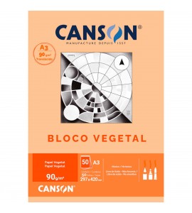 Bloco de Papel Vegetal Canson 90g/m² A3