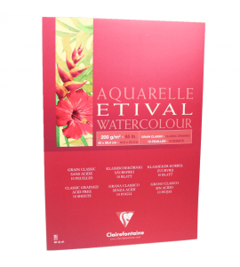 Bloco Para Aquarela Etival A2 200g Clairefontaine