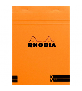 Bloco de Papel Para Desenho e Notas Rhodia A5 N°16 Capa Laranja