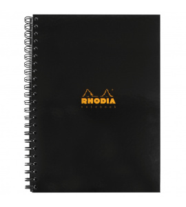 Caderno Rhodia Note Book A4 Capa Dura Preta