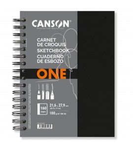 Bloco de Papel Para Desenho Canson Sketchbook Espiral ONE A4 21,6x27,9cm