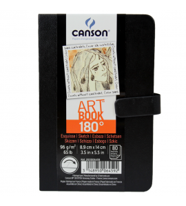 Bloco de Sketch Canson ARTBOOK 180° 08,9X14cm