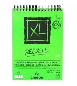 Bloco de Papel Para Desenho Recyclé XL 160g/m² A4 50 folhas