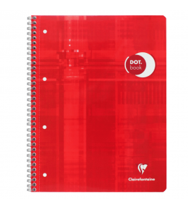 Caderno Pontilhado Dot Book Clairefontaine A4+ Vermelho