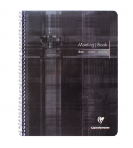 Caderno de Anotações Meeting Book Clairefontaine A4+ Preto