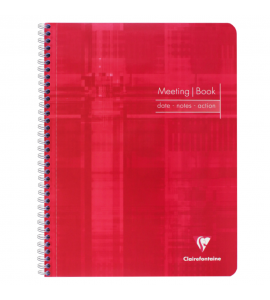 Caderno de Anotações Meeting Book Clairefontaine A4+ Vermelho