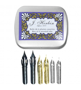 Kit de Caligráfico J Herbin Brause com 6 penas