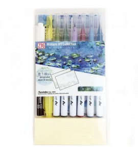 Estojo De Aquarela Kuretake Coleção Arte Claude Monet