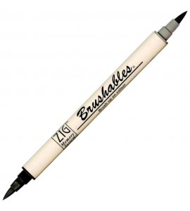 Caneta Brushables Ponta Dupla Kuretake Black