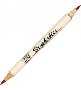 Caneta Brushables Ponta Dupla Kuretake Fawn