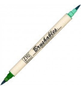 Caneta Brushables Ponta Dupla Kuretake Green