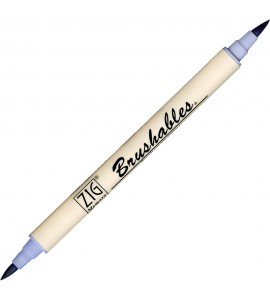 Caneta Brushables Ponta Dupla Kuretake Lunar Lavender