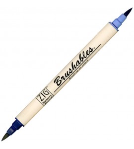 Caneta Brushables Ponta Dupla Kuretake Navy 