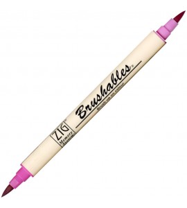 Caneta Brushables Ponta Dupla Kuretake Pink