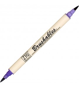 Caneta Brushables Ponta Dupla Kuretake Violet