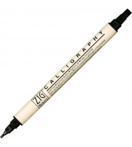 Caneta Caligrafia Artística Zig 010 Black Kuretake
