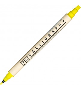 Caneta Caligrafia Artística Zig 050 Yellow Kuretake