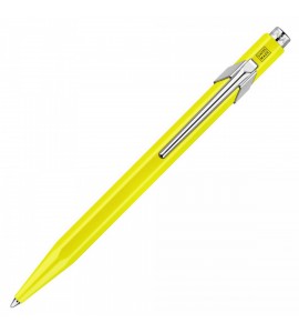 Caneta Caran d'Ache Esferográfica Popline 849 Fluo Amarela