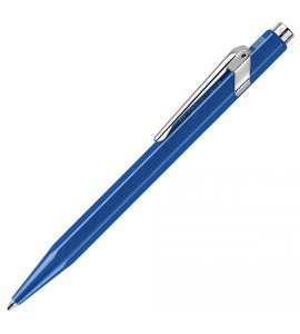 Caneta Caran d'Ache Esferográfica Popline 849 Metal Azul