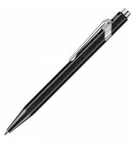 Caneta Caran d'Ache Esferográfica Popline 849 Metal Preta