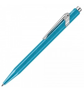 Caneta Caran d'Ache Esferográfica Popline 849 Metal Turquesa