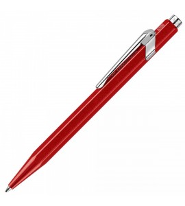 Caneta Caran d'Ache Esferográfica Popline 849 Metal Vermelho