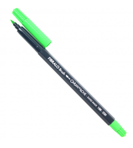Caneta Caran d'Ache Fibralo Brush Aquarelável Verde Claro
