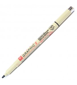 Caneta Pigma Graphic Sakura 2.0mm Preto