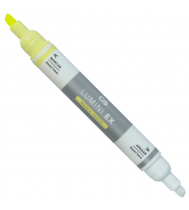Caneta Marca-Texto Lumini EX CIS Ponta Dupla Amarelo